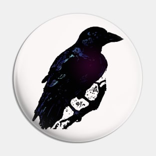 Raven Heart Pin