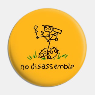 No Disassemble - primitive - transparent Pin