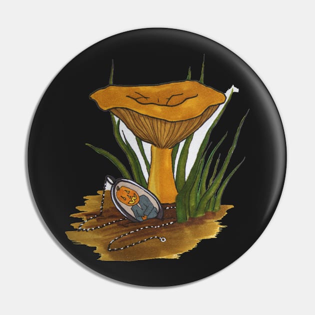 Lost Trinket & Fall Fungi Pin by Amanda-Courtney