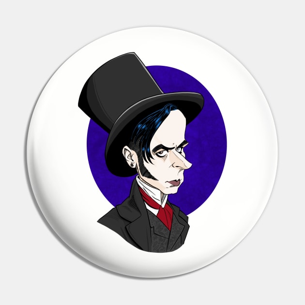 Spooky Tour Guide caricature Pin by At Ten Productions