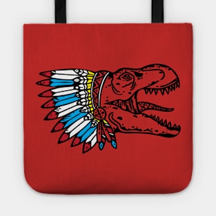 American native indian warrior T-Rex Tote