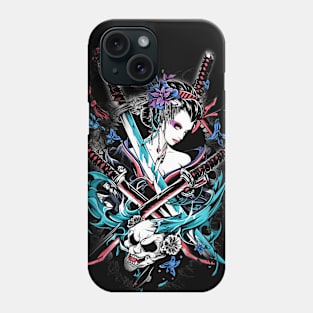 Geishas and Bushido, Eastern Culture Graphic T-shirt 06 Phone Case