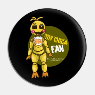 Five Night's at Freddy's Toy Chica Fan T-Shirt Pin