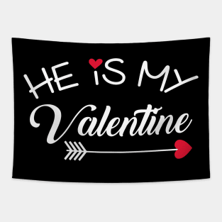 He is My Valentine Tapestry