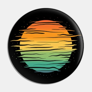 Rainbow Sunset Pin