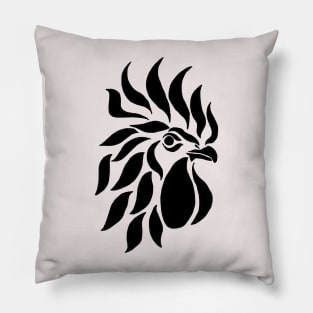 Rooster Art Pillow