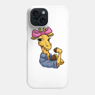 Giraffe with Ribbon Phone Case