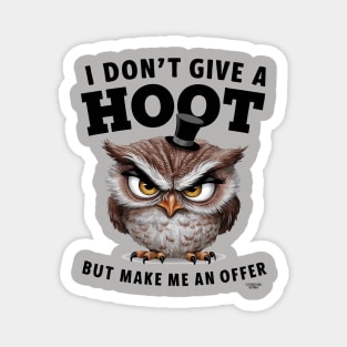 Don't give a hoot Magnet