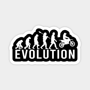 Evolution Dirt Bike Motorcross Helmet Motorbike birthday funny gift Magnet