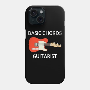 Basic Chords Guitarist Three Frets T-Style Guitar Rosewood Phone Case