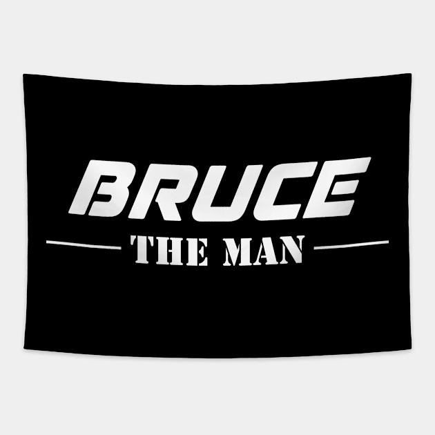 Bruce The Man | Team Bruce | Bruce Surname Tapestry by Carbon