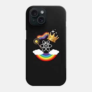 Atom Rainbow LGBTQ in Science Phone Case