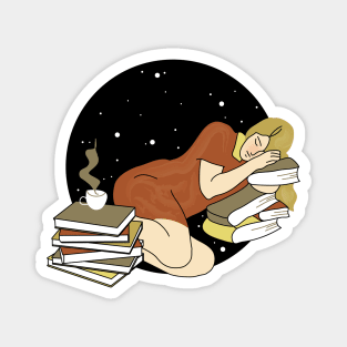 Books and coffee Magnet