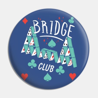 Bridge club design Pin