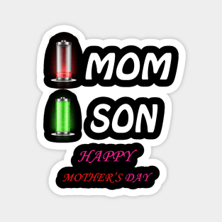 Happy mother's day mom son Magnet