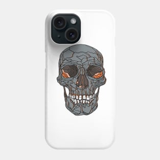 Grey skull #2 Phone Case