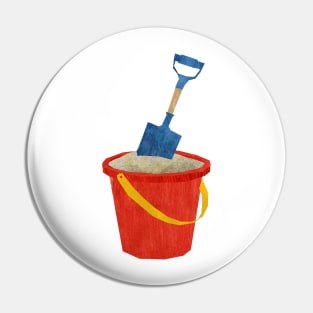 Bucket and spade Pin