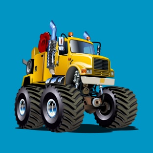 Cartoon Monster Tow Truck T-Shirt