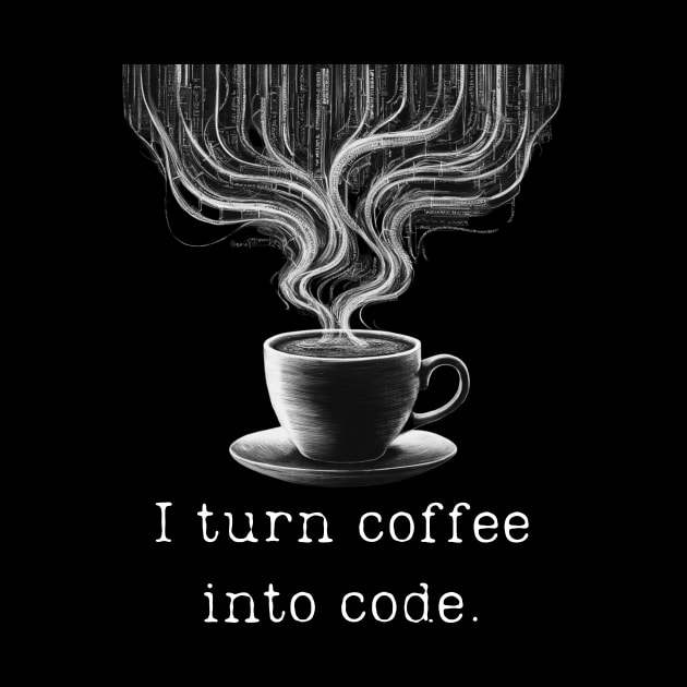 I Turn Coffee Into Code - Coding Design by Be the First to Wear