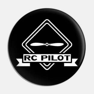 RC Pilot Remote Control Airplane Propeller Badge Pin