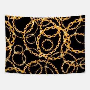 Gold Chains Tapestry