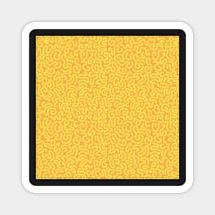 Pattern of yellow worm lines Magnet