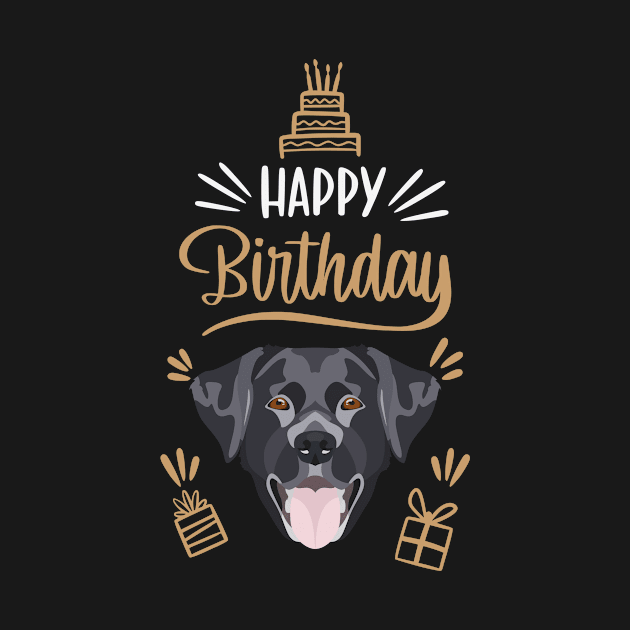 Birthday Gift Black Labrador by GreenOptix