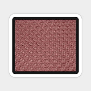 Abstract Pattern Red Natural Flow Updated Vintage Magnet