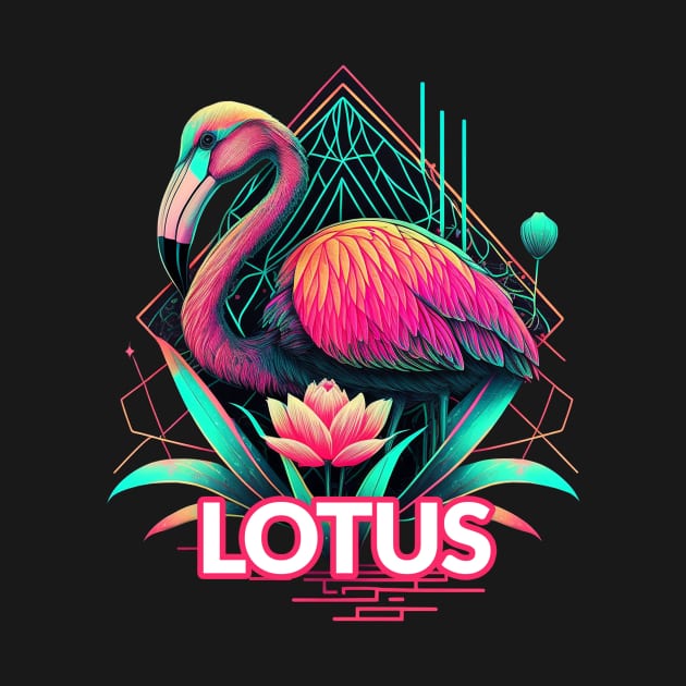 Lotus Vibes Flamingo by Alexa and Dad Designs