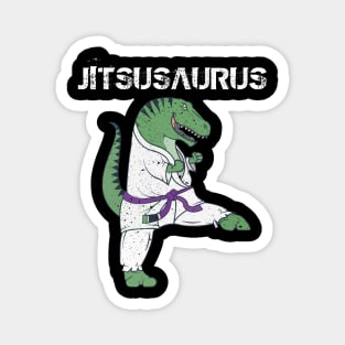 Funny Jujitsu T-Rex Jiu Jitsu Black Belt gifts Magnet