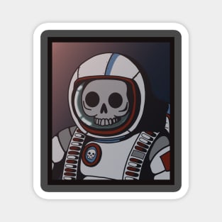 Skeleton Astronaut Magnet