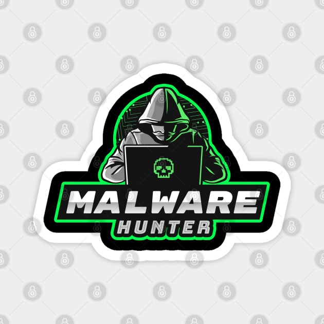 Malware Hunter / Analyst Magnet by Cyber Club Tees