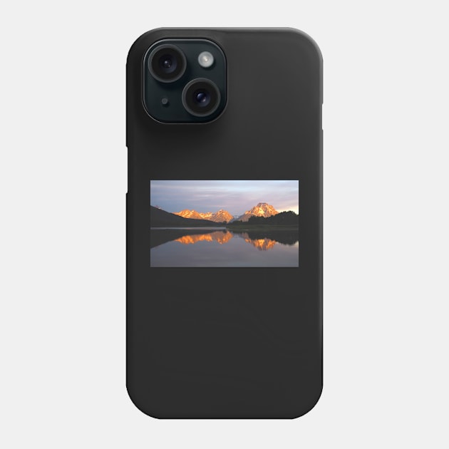 Sunrise at Oxbow Bend Phone Case by algill