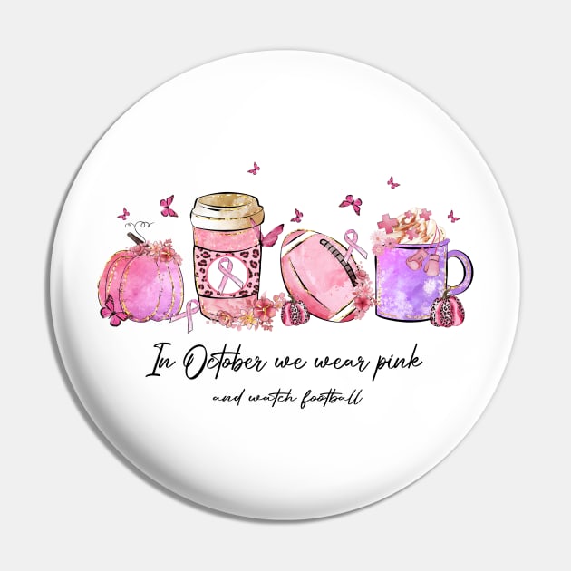 In October We Wear Pink Pin by Myartstor 