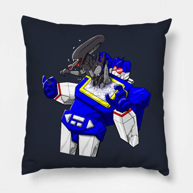 XenoRavage (Deckburster) Pillow by darthboard