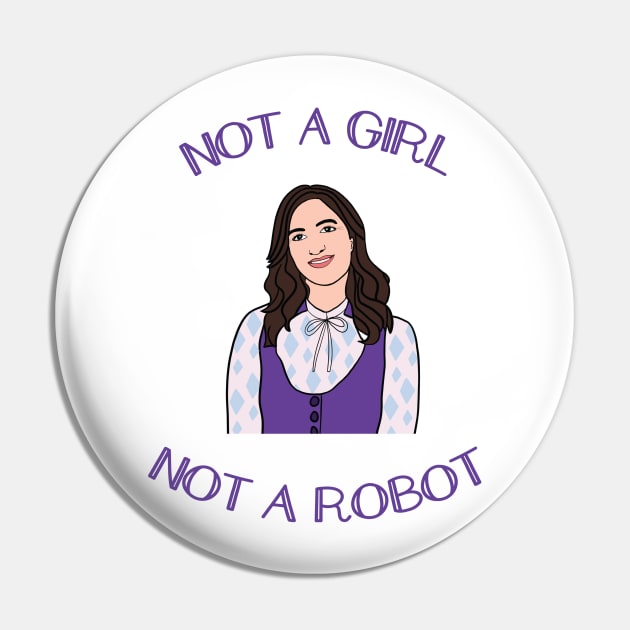 Janet The Good Place Quote Pin by BasicBeach