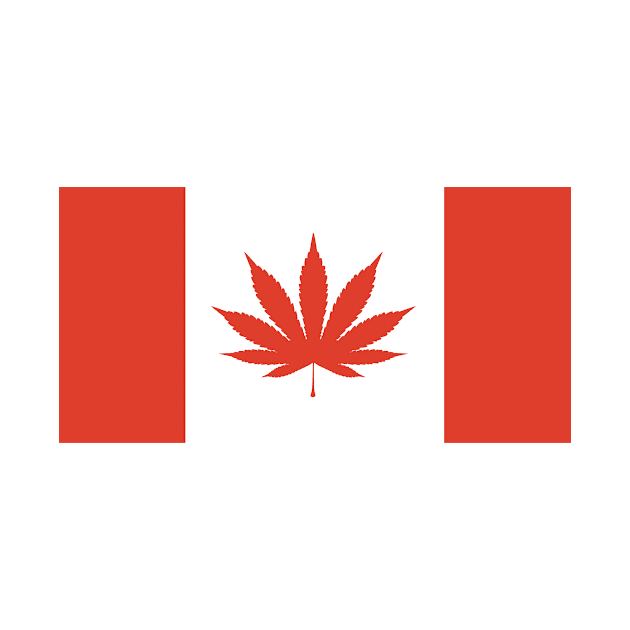 Canadian Cannabis Flag by Wickedcartoons