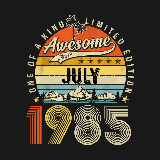 Awesome Since July 1985 Vintage 38th Birthday by Gearlds Leonia