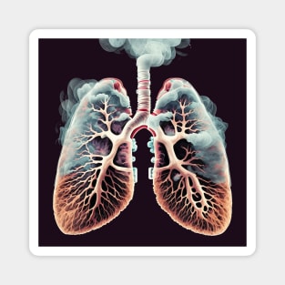 AI - Smoking lungs Magnet