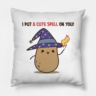 Cute Witch Potato Spell Pillow