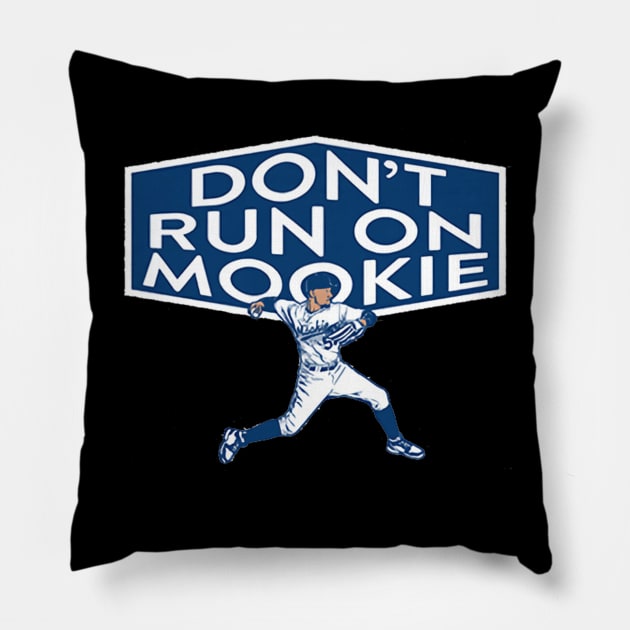 Mookie Betts Don't Run On Mookie Pillow by KraemerShop