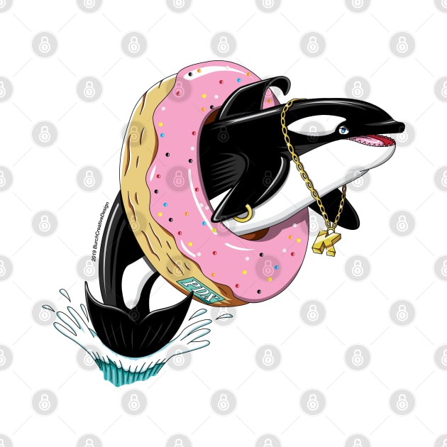 Portland Oregon Keiko Orca Tribute by BurchCreativeDesign