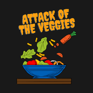 Attack of the Veggies horror halloween costume T-Shirt