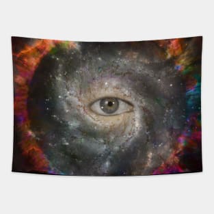 All seeing eye in space Tapestry