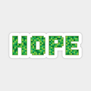 Hope In Pixels Video Game Typography Magnet