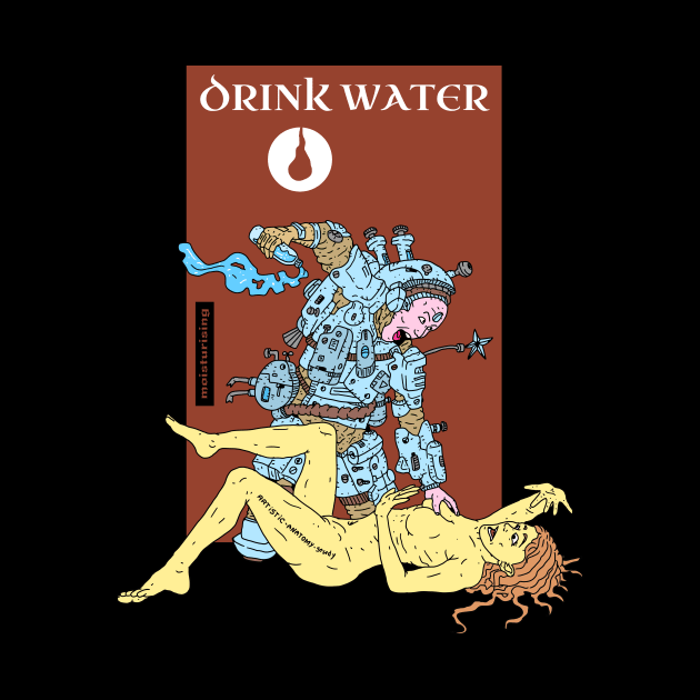 drink water. sci fi comic. by JJadx