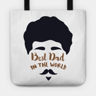 Best Dad in the World Funny Gift Father's Day Tote