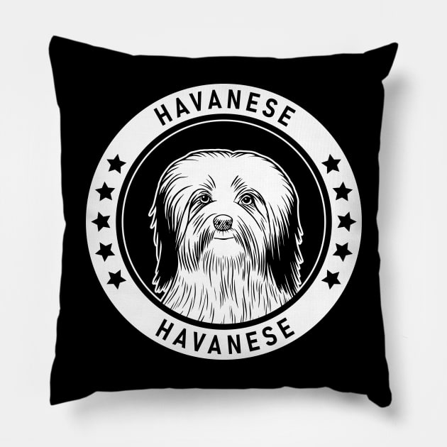 Havanese Fan Gift Pillow by millersye