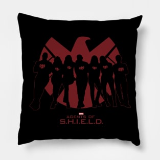 Red Silhouette Pillow
