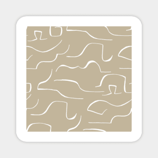 Gray color wavey pattern Magnet